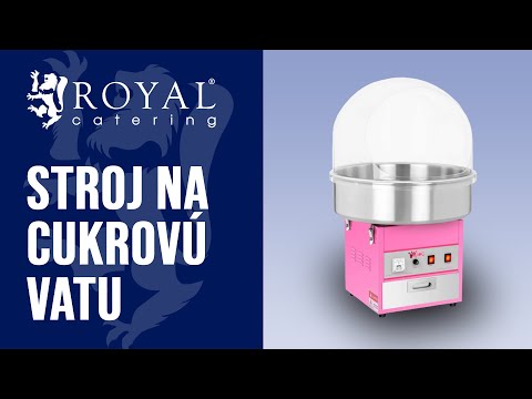 Video - Stroj na cukrovú vatu - 52 cm - 1200 W - ochranný kryt