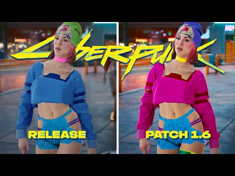 Cyberpunk 2077 | Release Vs Patch 1.6 - Details COMPARISON