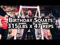 The Titan Mike O'Hearn Birthday Squats | 315 lbs for 47 reps