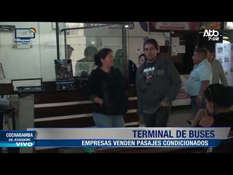 Bloqueos afectan salidas en la Terminal de Cochabamba hacia el occidente