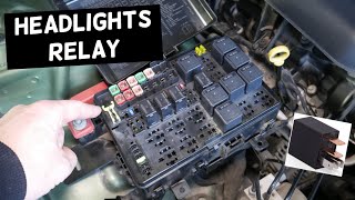 CHRYSLER 300 HEADLIGHTS RELAY LOCATION REPLACEMENT, HEADLIGHT NOT WORKING