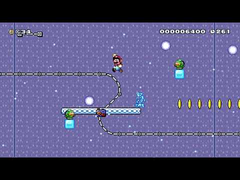 3-3 ⬤ Icicle Isle by Saauna 🍄 Super Mario Maker 2 #ado 😶 No Commentary