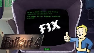 Fallout 4 stuck at terminal glitch fix