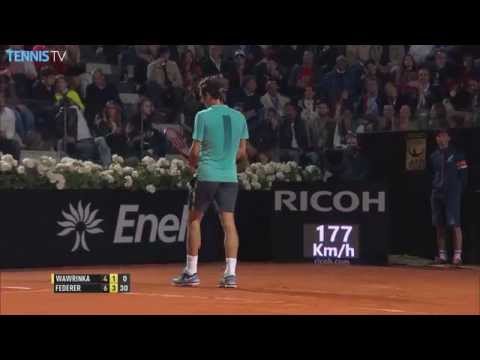 2015 Internazionali BNL d'Italia - Roger Federer Hot Shots v Stan Wawrinka in Rome