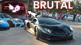 FIREBREATHING SVJ Shuts Down SAN ANTONIO Carshow! Supercar Sends!