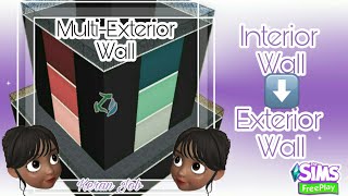New!! Multi-Exterior! Interior to Exterior Wall! Sims Freeplay Bugs & Builds By Keran Job