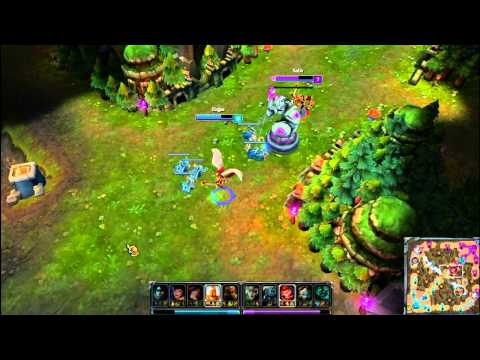 Kayle vs Hecarim and Wukong