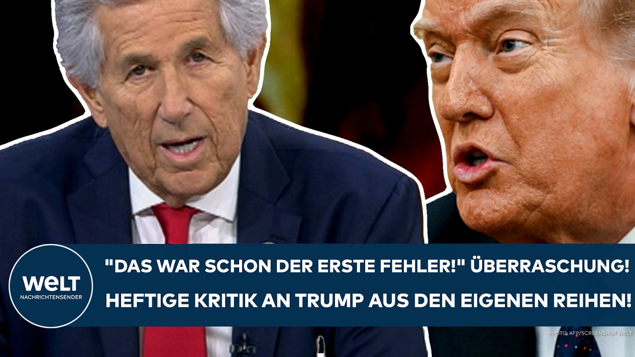 USA: "Das war schon der erste Fehler!" Überraschung! Heftige Kritik an Trump aus den eigenen Reihen!