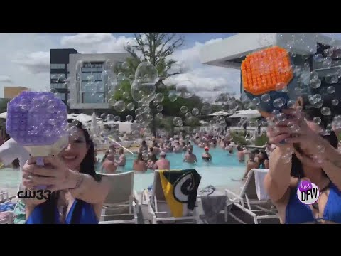 Whether you're in Dallas or a distant city, the Village Beach Club is the place to party poolside in