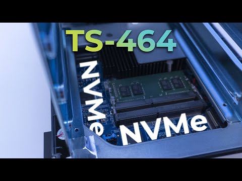 Servidor NAS de 4 bahías con doble NVMe - QNAP TS-464