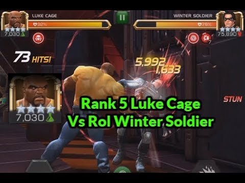 Rank 5 4*Luke Cage vs Realm of Legends Winter soldier | Marvel Contest Of Champions