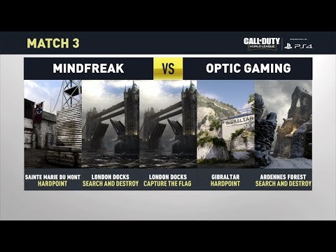 Optic Gaming vs Mindfreak - CWL Stage 1 2018 - CoD: WW2