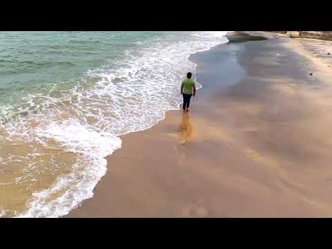 Drone short - Walking into Paradise Tharanga on screen