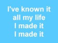 "I Made It (Acoustic)" - Kevin Rudolf (Lyrics On ...