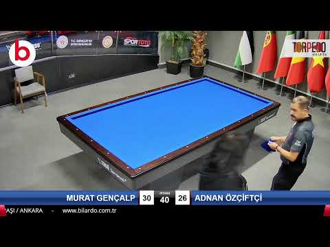 MURAT GENÇALP & ADNAN ÖZÇİFTÇİ Bilardo Maçı - 2022 ERKEKLER 1.ETAP-2.TUR