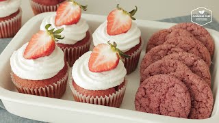 Fresh Strawberry Muffins & Strawberry Crinkle Cookies Recipe