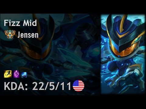 Fizz Mid vs Taliyah - Jensen - NA Challenger Patch 6.24