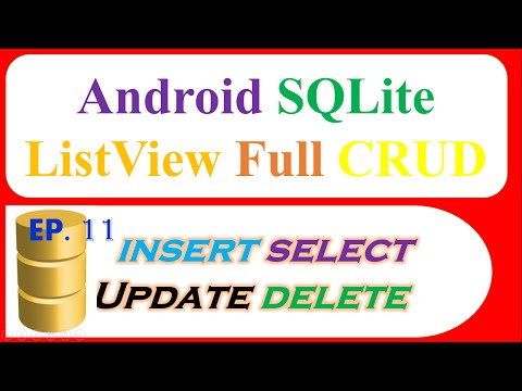 Android SQLite Database Ep.11 : ListView - INSERT,SELECT,UPDATE, DELETE with ContextMenu