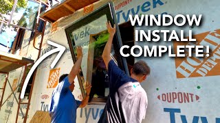 Shed to Tiny House Window Installation!