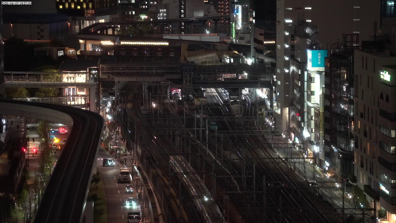 [Live] 東京・浜松町駅 ライブカメラ  Live Stream of Hamamatsu-cho  railway tracks Tokyo