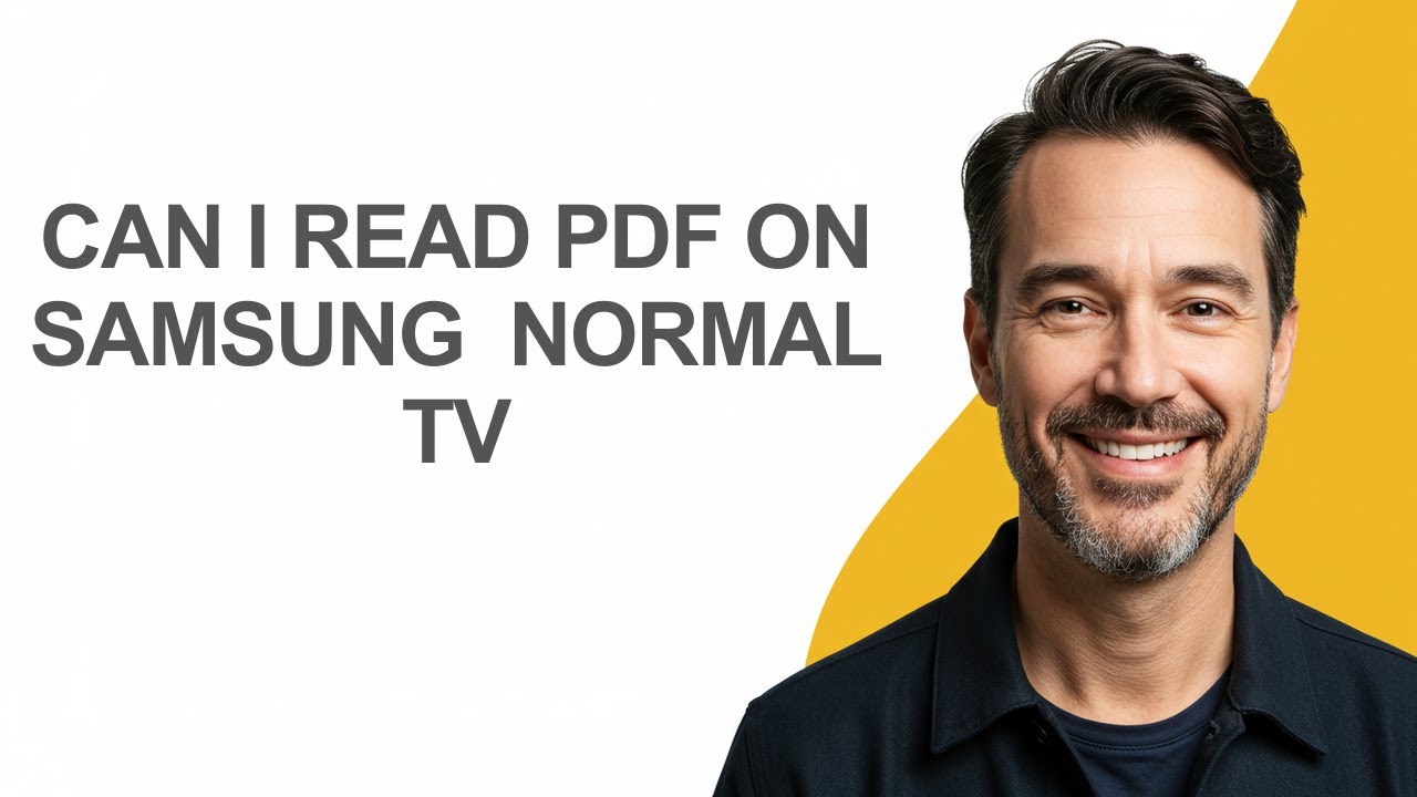 Can I Read Pdf on Samsung Normal Tv - KevinHowTo