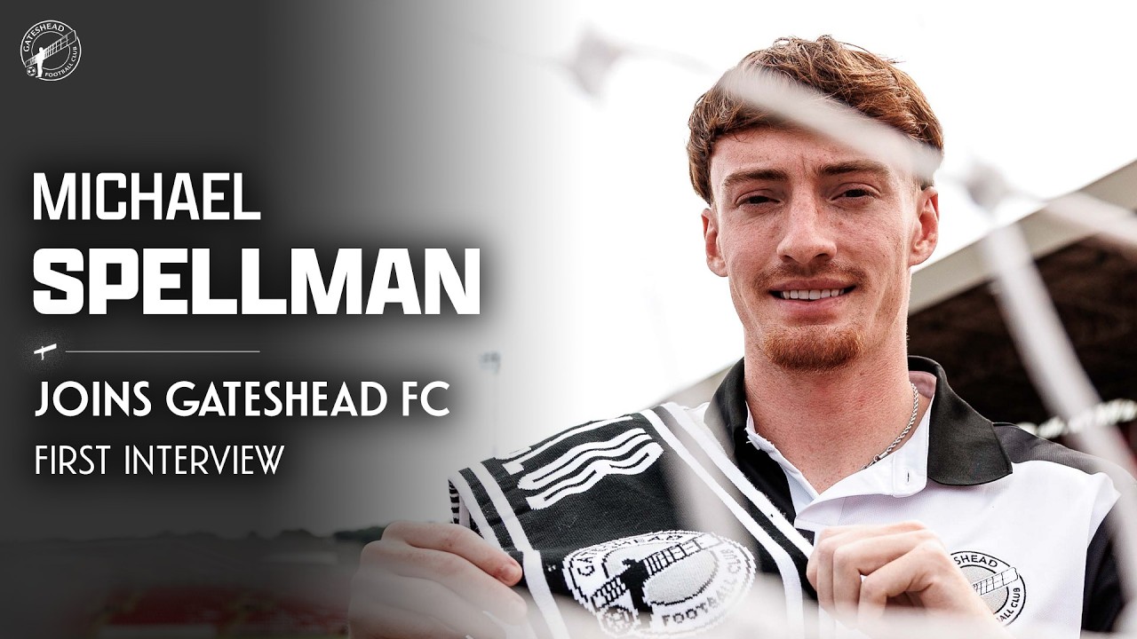 “I want to bring goals” 😤 | Michael Spellman joins Gateshead | FIRST INTERVIEW