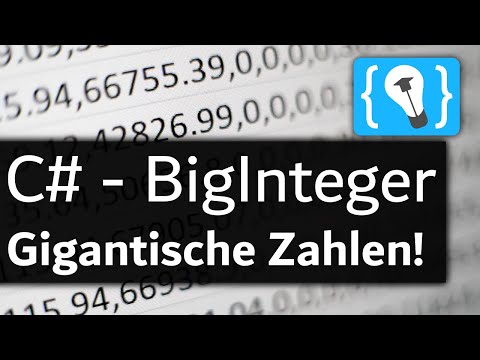 C Arbeiten mit gigantischen Zahlen Der BigInteger