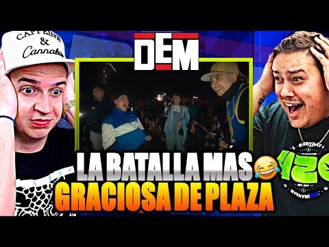 The FUNNIEST BATTLE in PLAZA! | ESTRIMO's reaction to FUSOK vs. CRISTOFEBRIL in DEM BATTLES