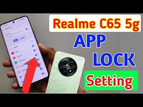 How to lock apps in Realme c65 5g/Realme c65 5g me app lock kaise kare/app lock setting