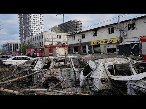Video Thumbnail: Ukriane: Russian strikes hit Kyiv’s Podilsky district