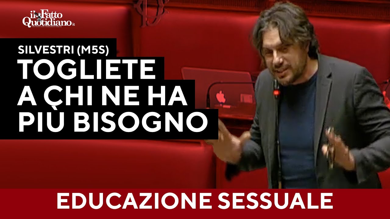 Silvestri (M5S): "Togliete l'educazione sessuale a chi ne ha più bisogno. Lontani dalla realtà"