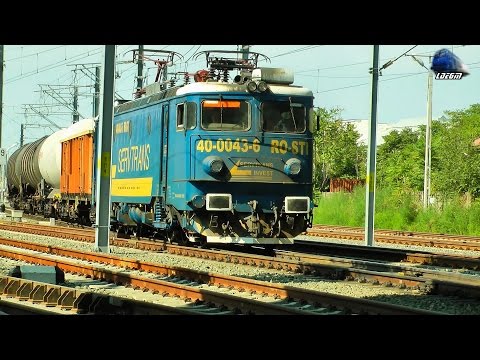LE5100 40-0043-5 cu/with Marfar Grup Feroviar Roman Freight Train in Arad - 04 September 2015