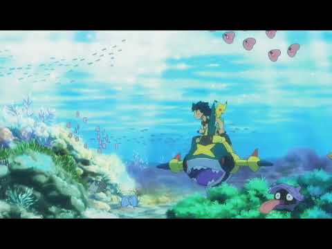 Ash and Pikachu got scared by pyukumuku