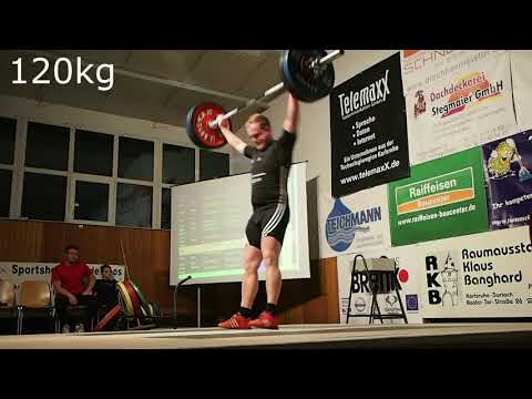 KSV Durlach vs TSV Heinsheim - Christopher Roland, 120kg Snatch, 150kg Clean & Jerk