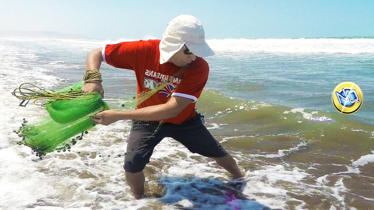 Como Lanzar La Atarraya de PESCA Nivel Básico Ideal para PRINCIPIANTES