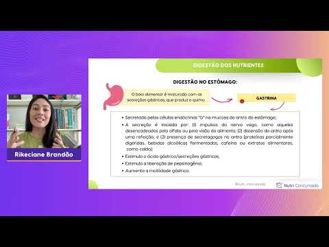AULA NUTRIÇÃO BÁSICA: Digestão, absorção e transporte de nutrientes | NUTRIÇÃO