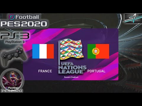France Vs Portugal UEFA Nations League eFootball PES 2020 || PS3 Gameplay Full HD 60 Fps