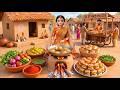 Miniature Couple Makes Spicy Vada Pav ️ Tiny Indian Village Street Food ASMR