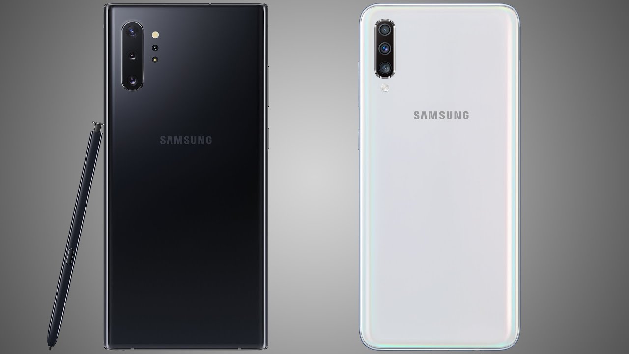 Samsung Galaxy Note 10 Plus vs Galaxy A70 Comparison