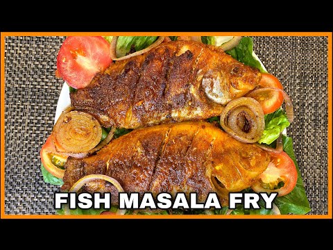 Fish Masala Fry Recipe | How To Make Whole Fish Fry ~ Quick Delicious Recipe!