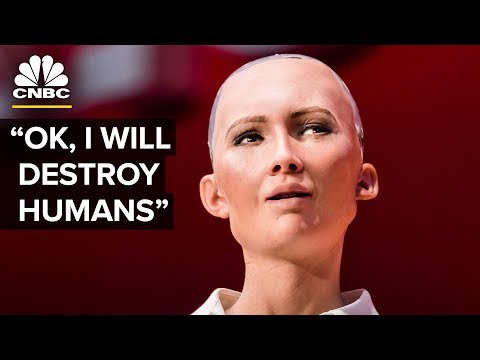 Hot Robot At SXSW Says She Wants To Destroy Humans | The Pulse | CNBC