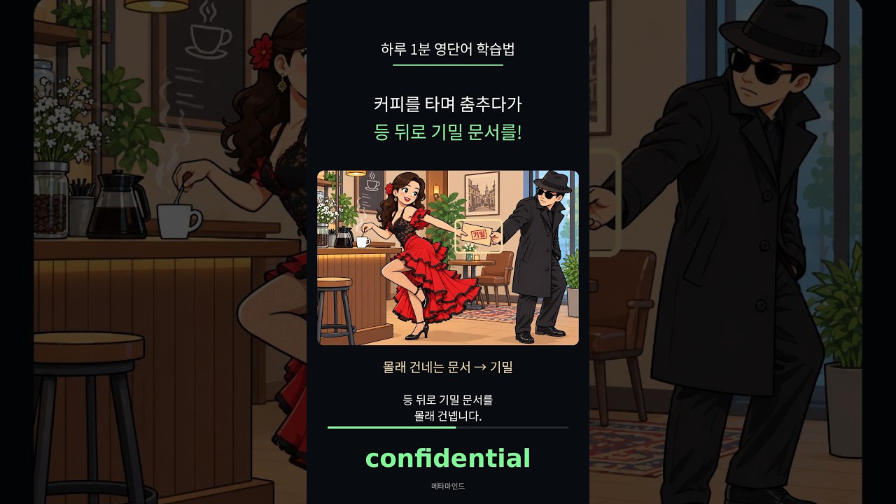 confidential 영어단어 학습법 영상