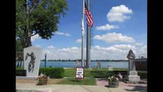 preview picture of video 'St. Clair River, Marine City, Michigan, 6-26-14'