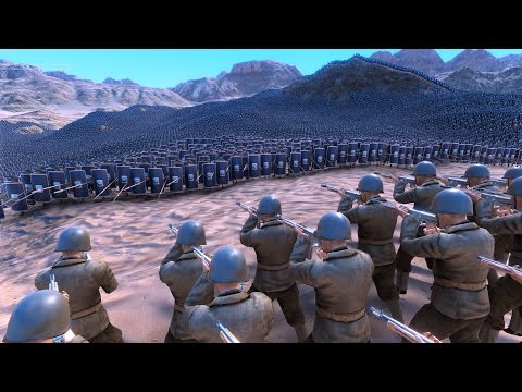 1.000 WW2 US SOLDIERS vs 40.000 SPEARMEN - Ultimate Epic Battle Simulator