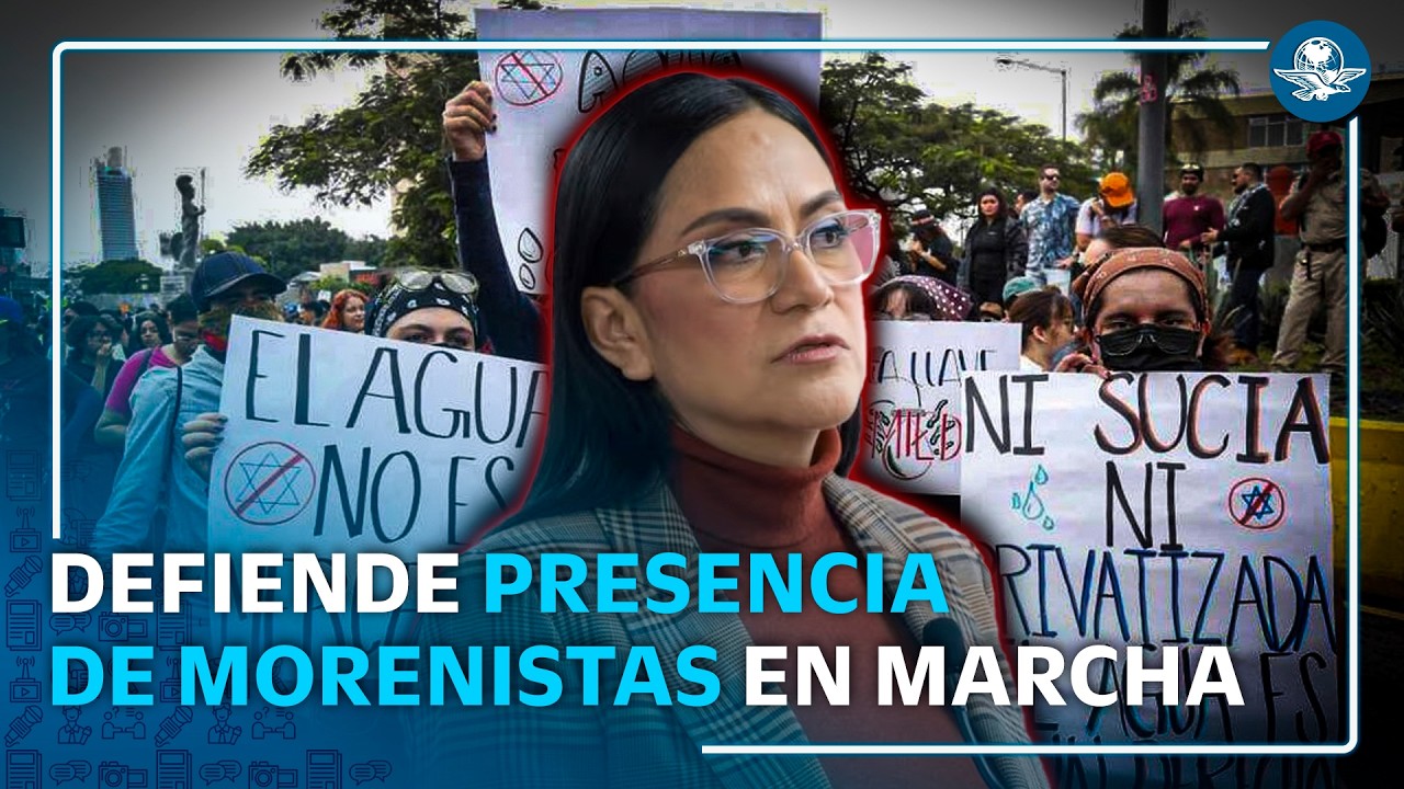 Ariadna Montiel defiende presencia de Morena en protestas de Jalisco por agua contaminada