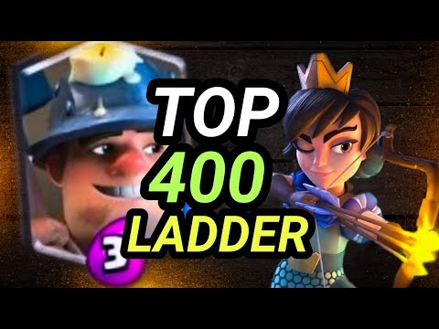 TOP 400 IN THE WORLD with miner minion horde log bait Deck- Clash Royale