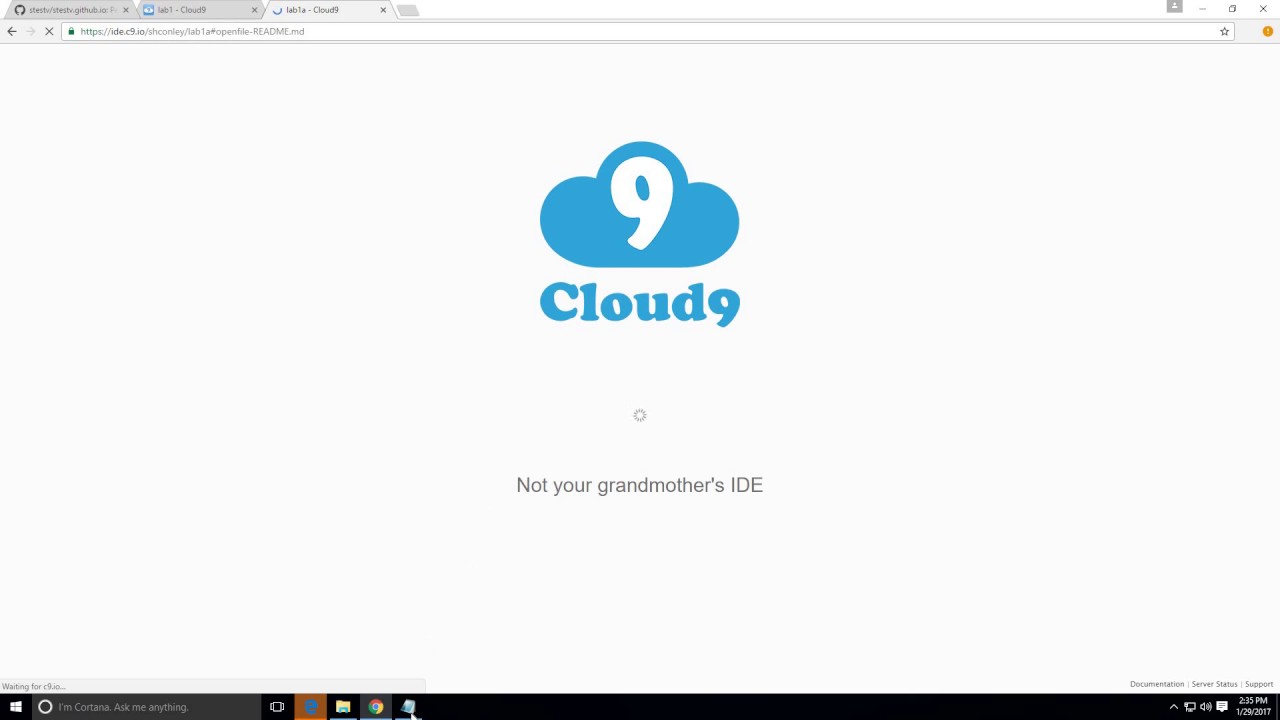 How to use cloud9 with Github