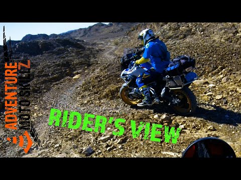 Single Track Fun On Adventure Motorcycle - Riding BMW R1200GS & R1250GS On Gravelly Trails
