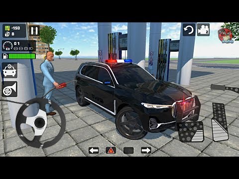 BMW X7 (Black) Police Car Driving Simulator //  X7 Simulator Android Gameplay FHD