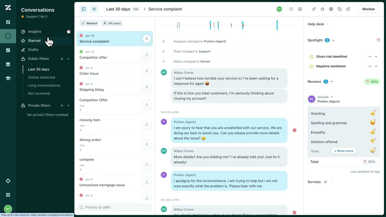 Getting started with Zendesk QA: AutoQA